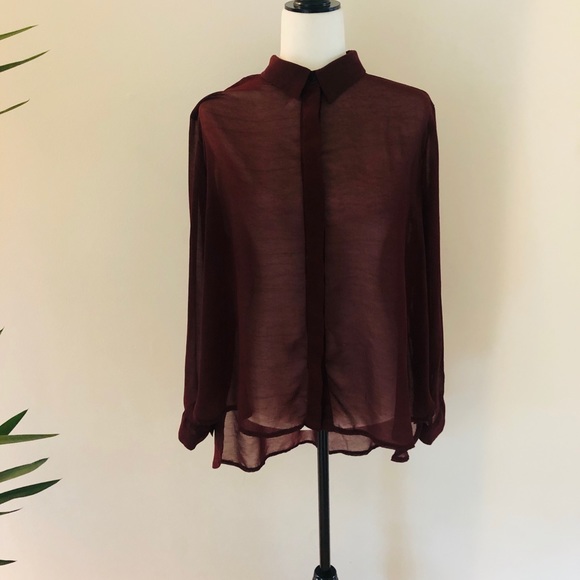 MINKPINK BUTTON DOWN BLOUSE - Picture 2 of 8